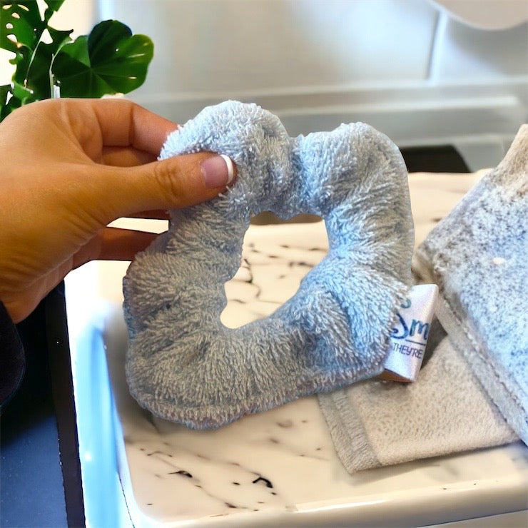 The Blue Towel Scrunchie