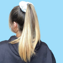 Load image into Gallery viewer, The Blue Towel Scrunchie
