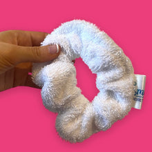 Load image into Gallery viewer, White Towel Scrunchie
